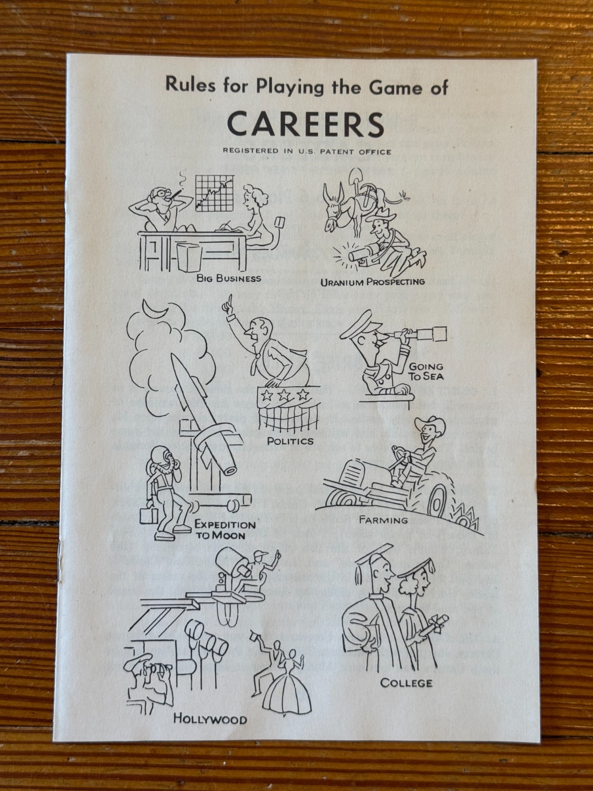 CAREERS vtg 1957 Board Game COMPLETE Parker Brothers EUC Salem 1950s