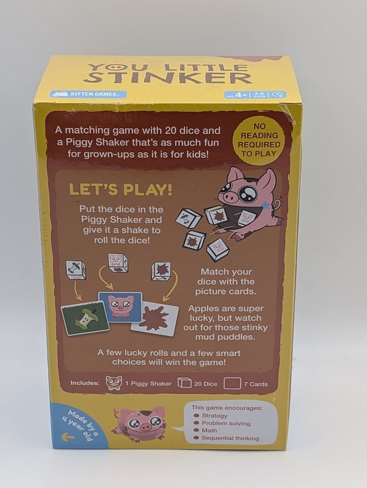 You Little Stinker Game – Kitten Games Brand – 2025 – NEW – 2-5 Players – Age 4+