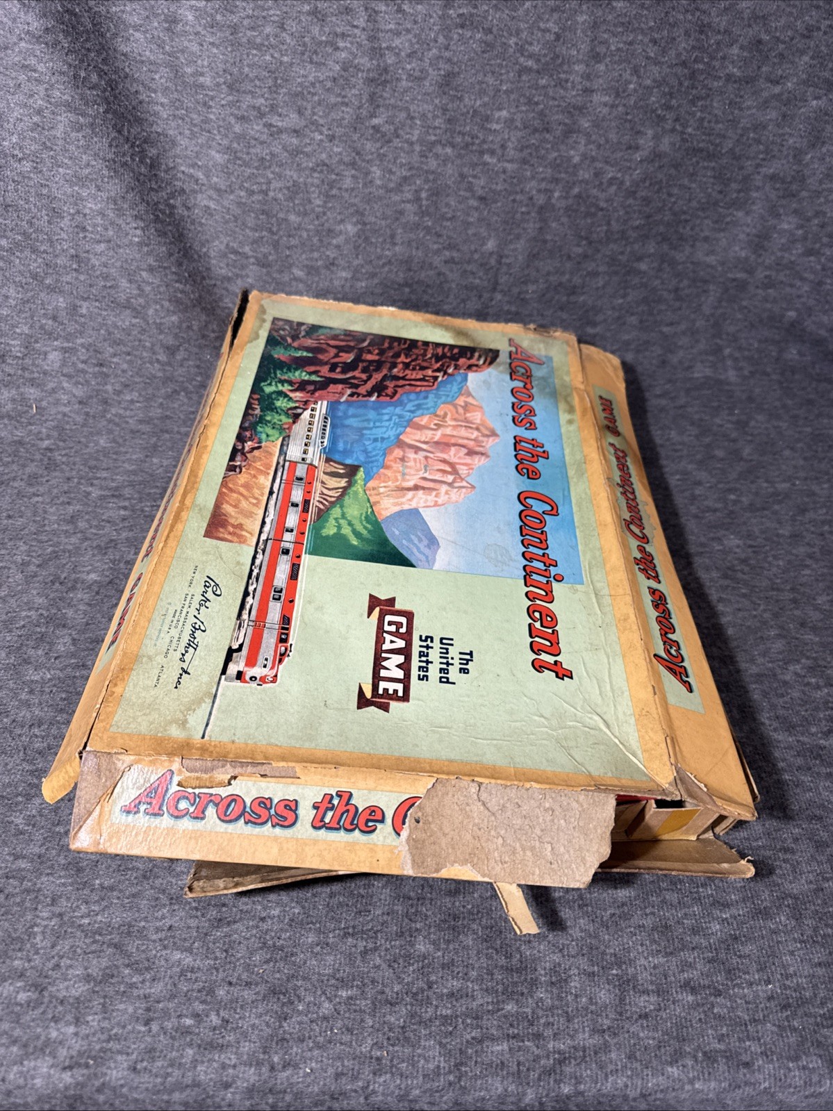 America Across The Continent Parker Bros vintage board games 1950s