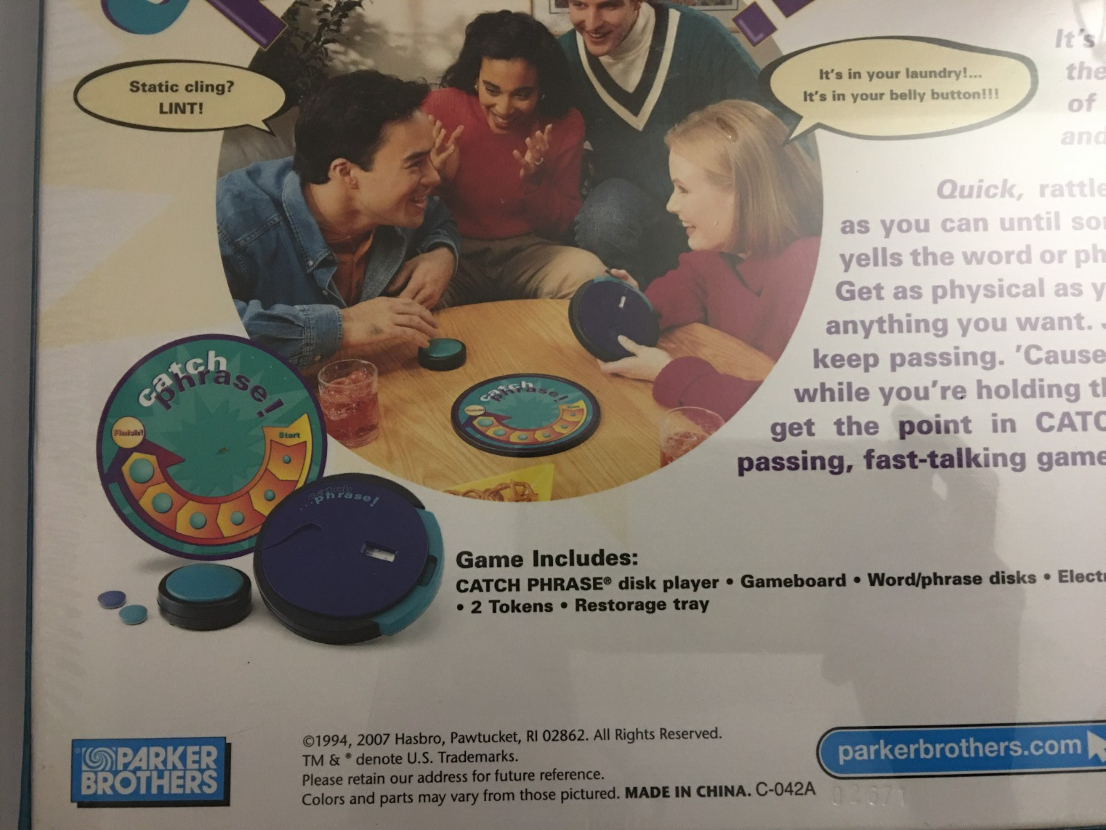 Catch Phrase Board Game Parker Brothers Target Adults Party Game 2007