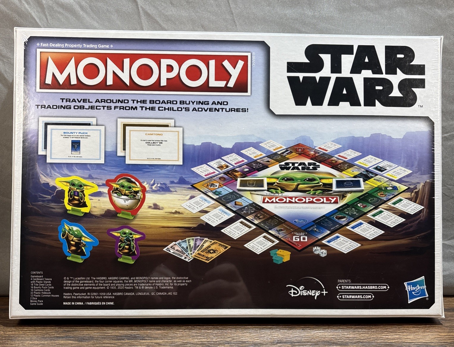 Monopoly Star Wars Mandalorian Kid Board Game New Sealed Hasbro Baby Yoda Grogu