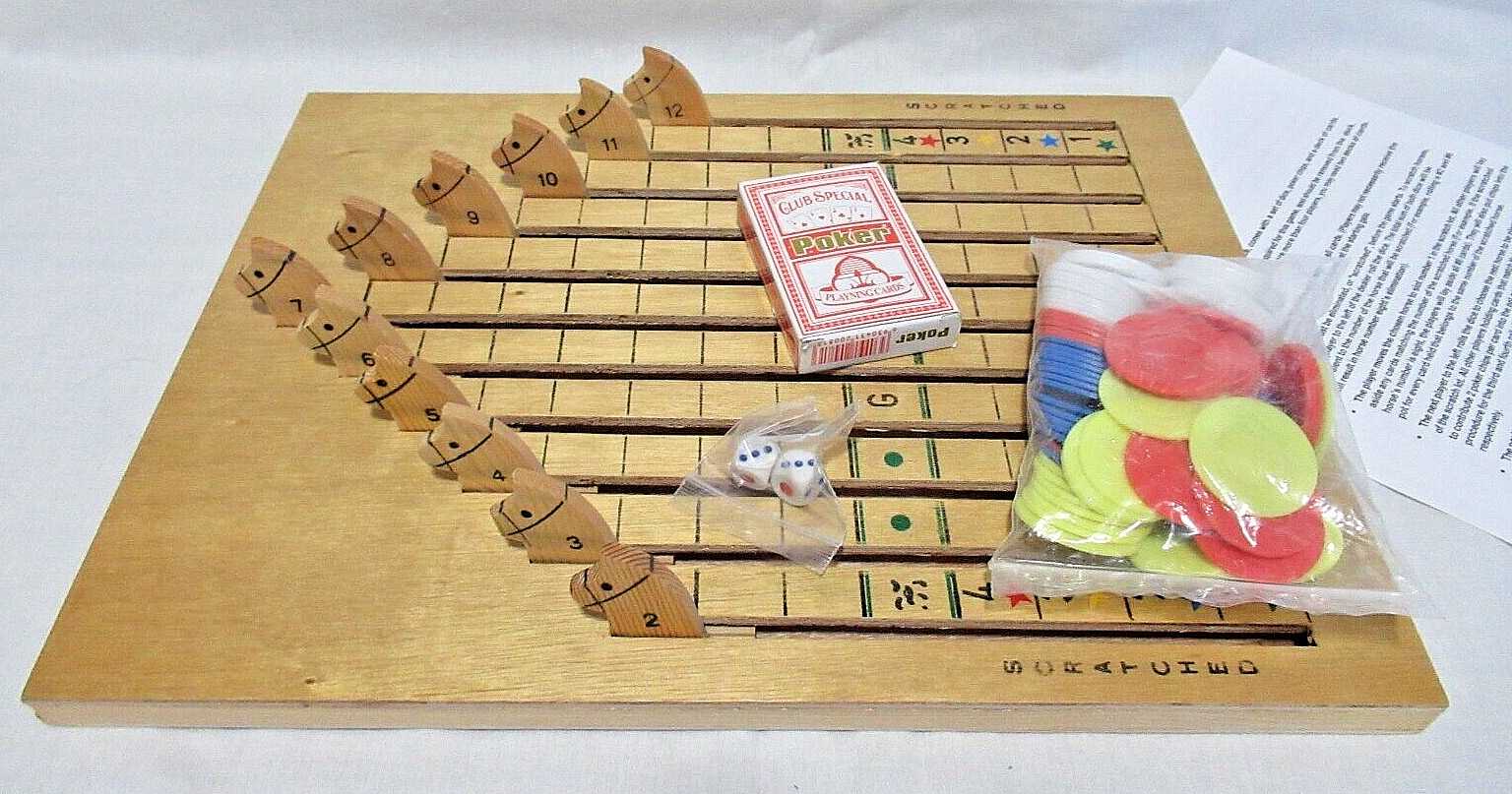 CHH The RACING HORSE GAME A Wooden Game – A Fun Day At The Track!
