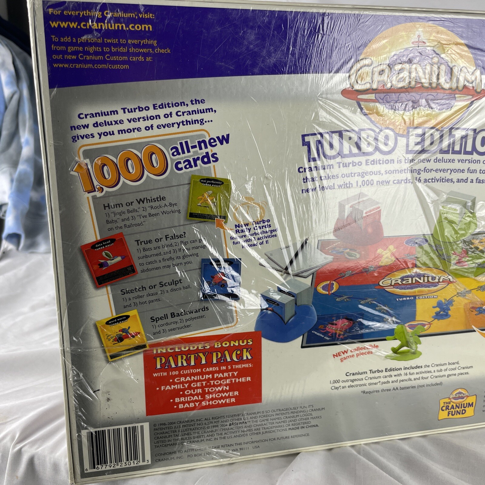 2004 Cranium Turbo Edition Family Board Game Adult & Teen Fun Facts New Sealed