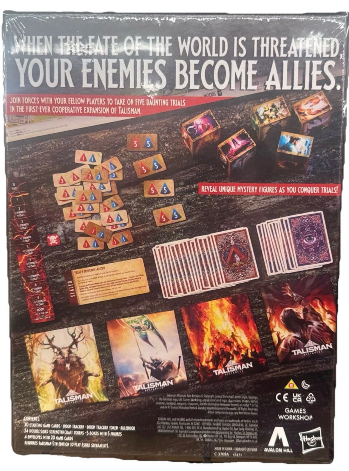 Hasbro Gaming Talisman Alliances: Fate Beckons Board Game Expansion Strategy NEW