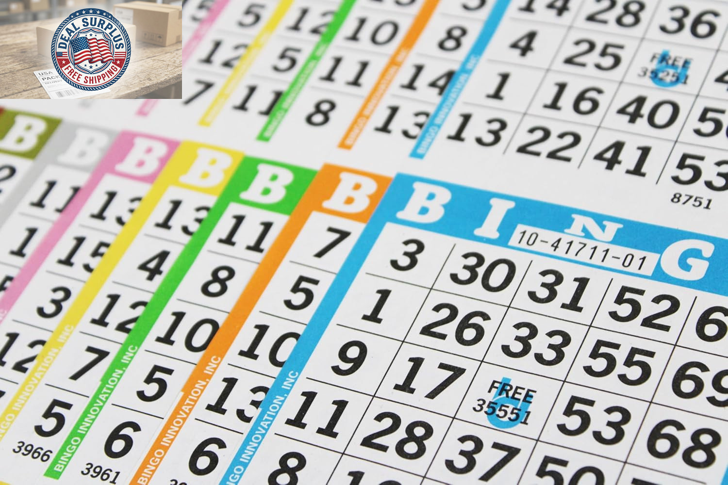 Bingo Books – 3 Faces, 10 Pages Each, 100 Disposable Game Books – Bold Dauber Sh