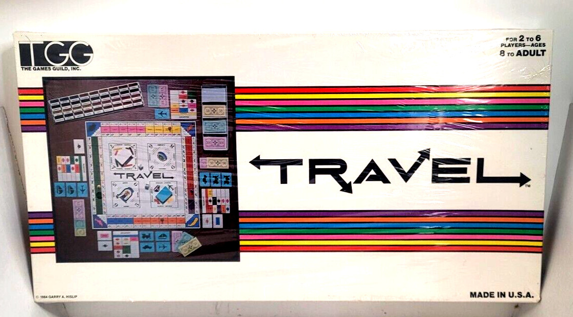 Vintage 1984 TGG The Games Guild Inc TRAVEL Board Game New Sealed Fast Shipping