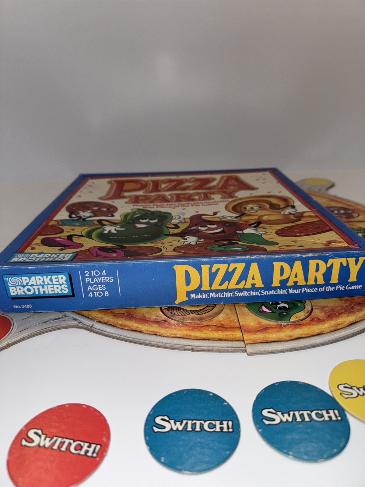 Vintage Pizza Party Matching Game Parker Brothers 1987 Incomplete Replacements
