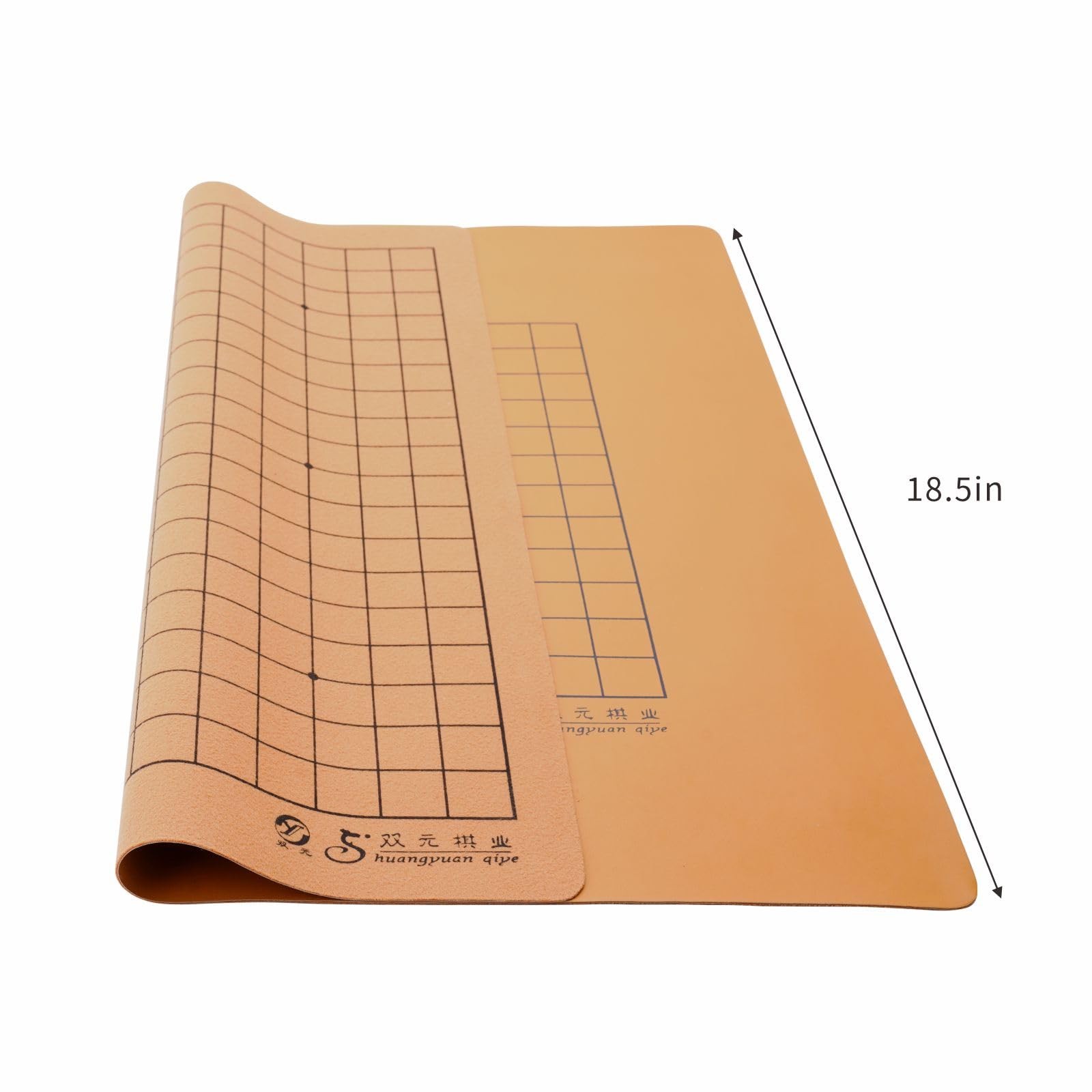 Go Game Board Reversible 19 X 19/13X13 Roll-Up and Foldable Faux Leather Board P