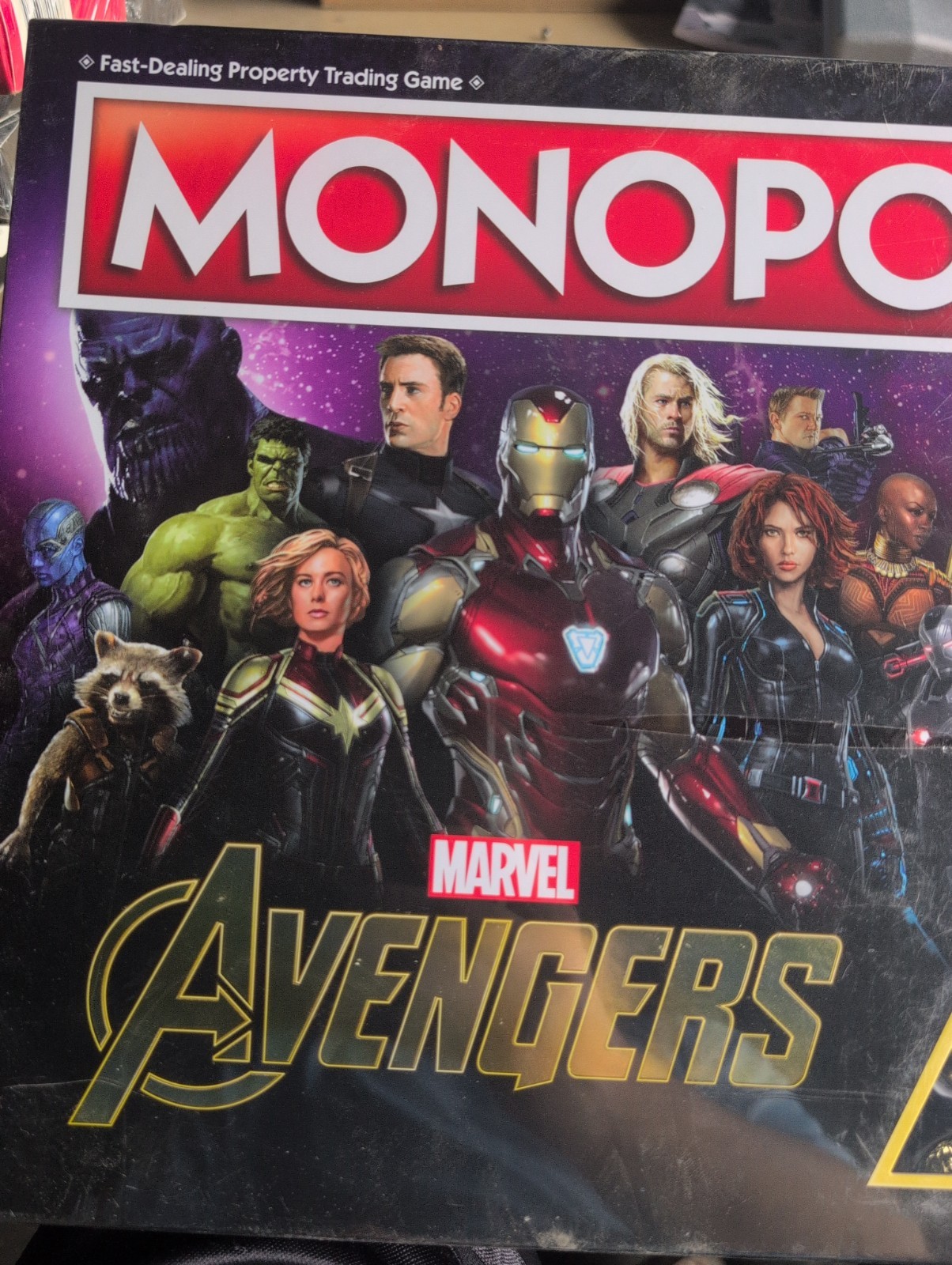 Monopoly Marvel Avengers Edition Hasbro Board Game Gold Complete Marvel Hero’s