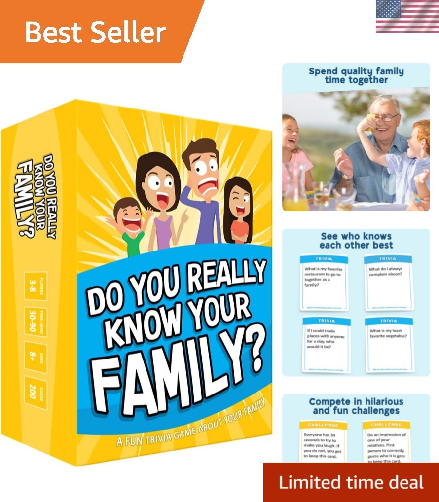 A Fun Family Game Filled with Conversation Starters and Challenges – Great fo…