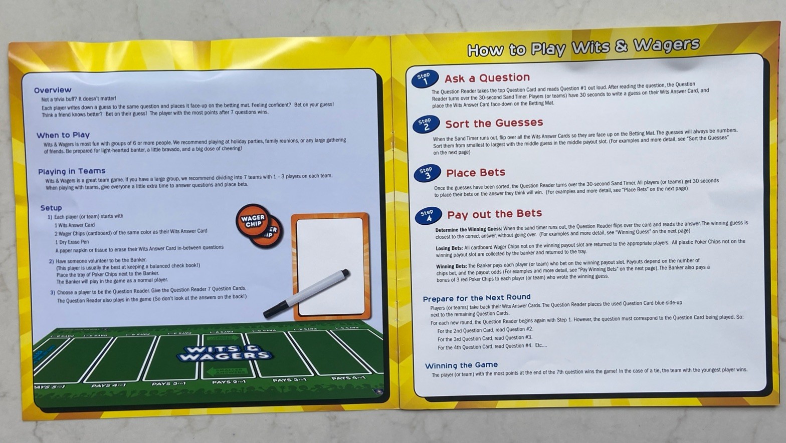 WITS & WAGERS 2009 Edition, Party Game of The Year ‘07, Excellent Condition