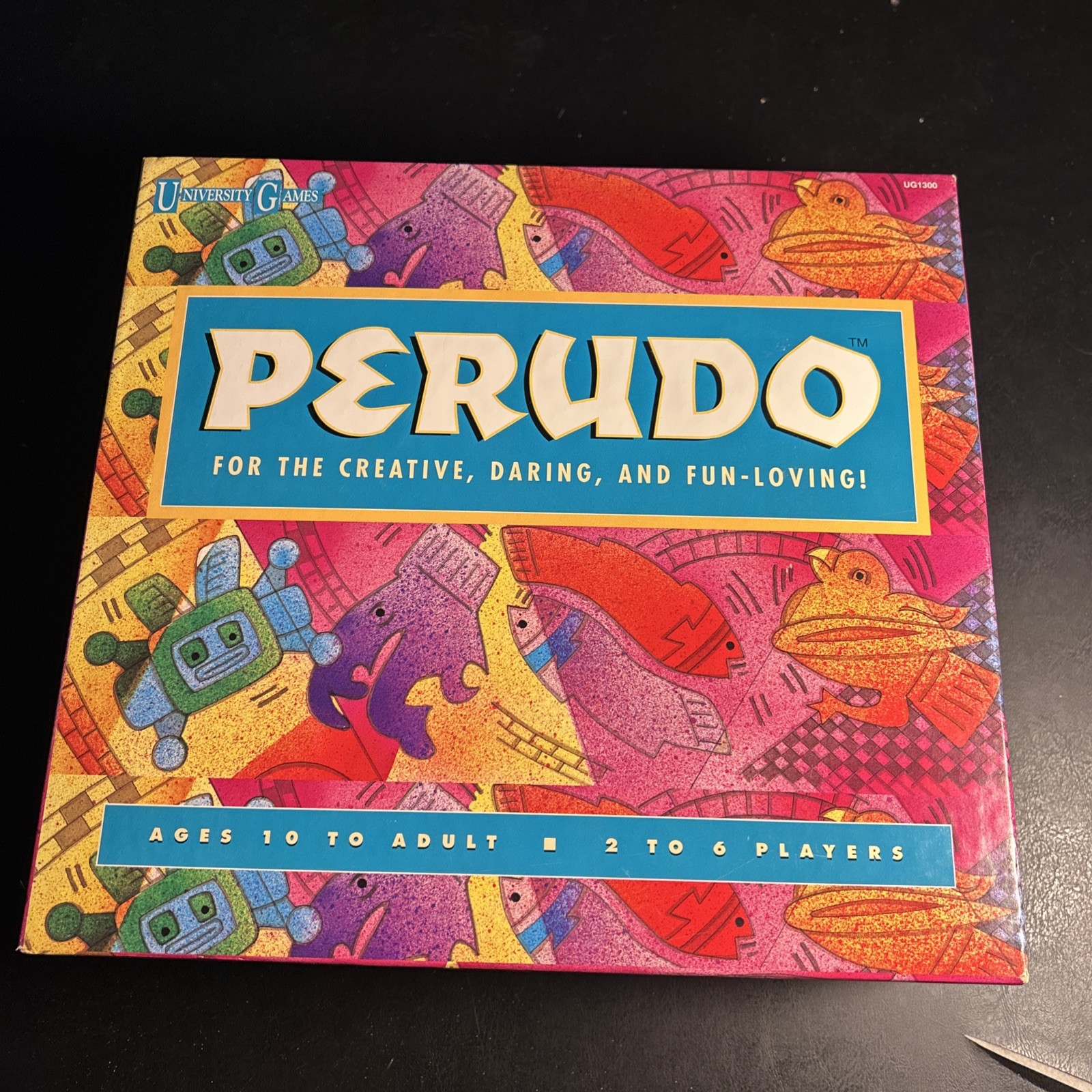 VINTAGE Perudo Liar’s Dice COMPLETE University Games 1994 Cups Classic Game!!