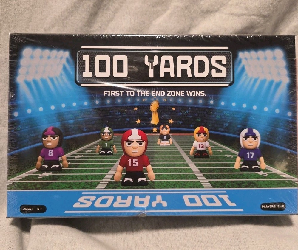 Football Board Game 100 Yards for Kids Ages 6+ 2-6 Players Classroom Family