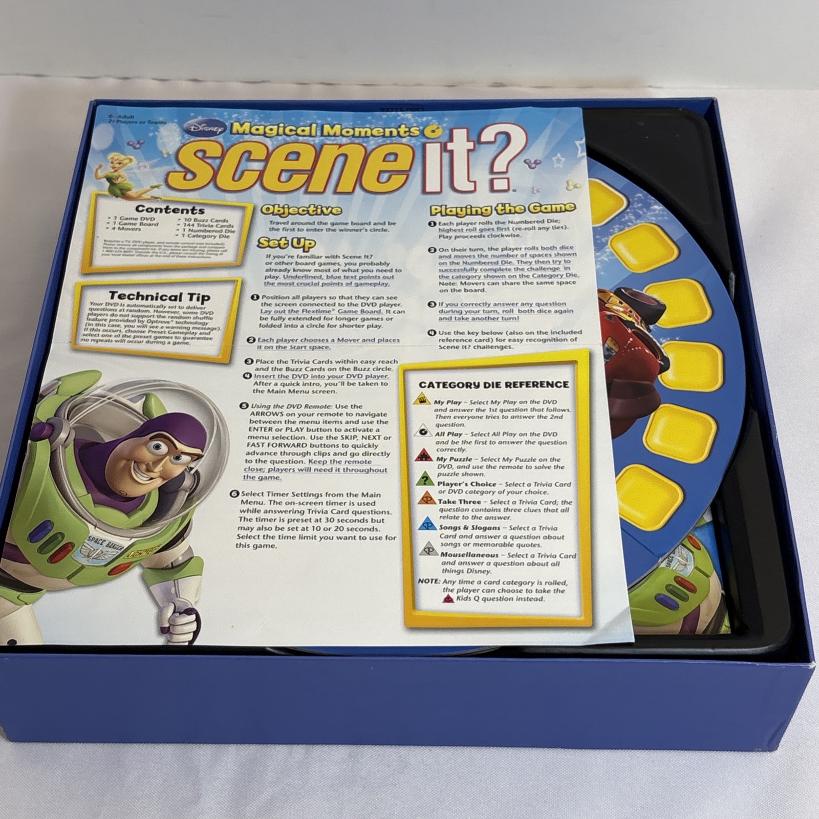 Scene It? Disney Magical Moments Family DVD Game 100% COMPLETE EUC
