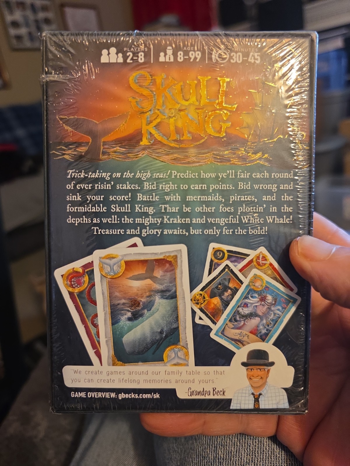 NEW Grandpa Beck’s Skull King Card Game A Trick Taking Battle Of Risk & Treasure