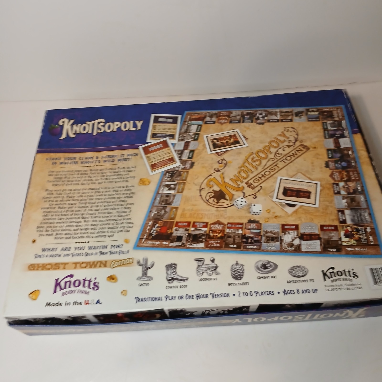 Knottsopoly Ghost Town Edition Knott’s Berry Farm Board Game Monopoly Complete