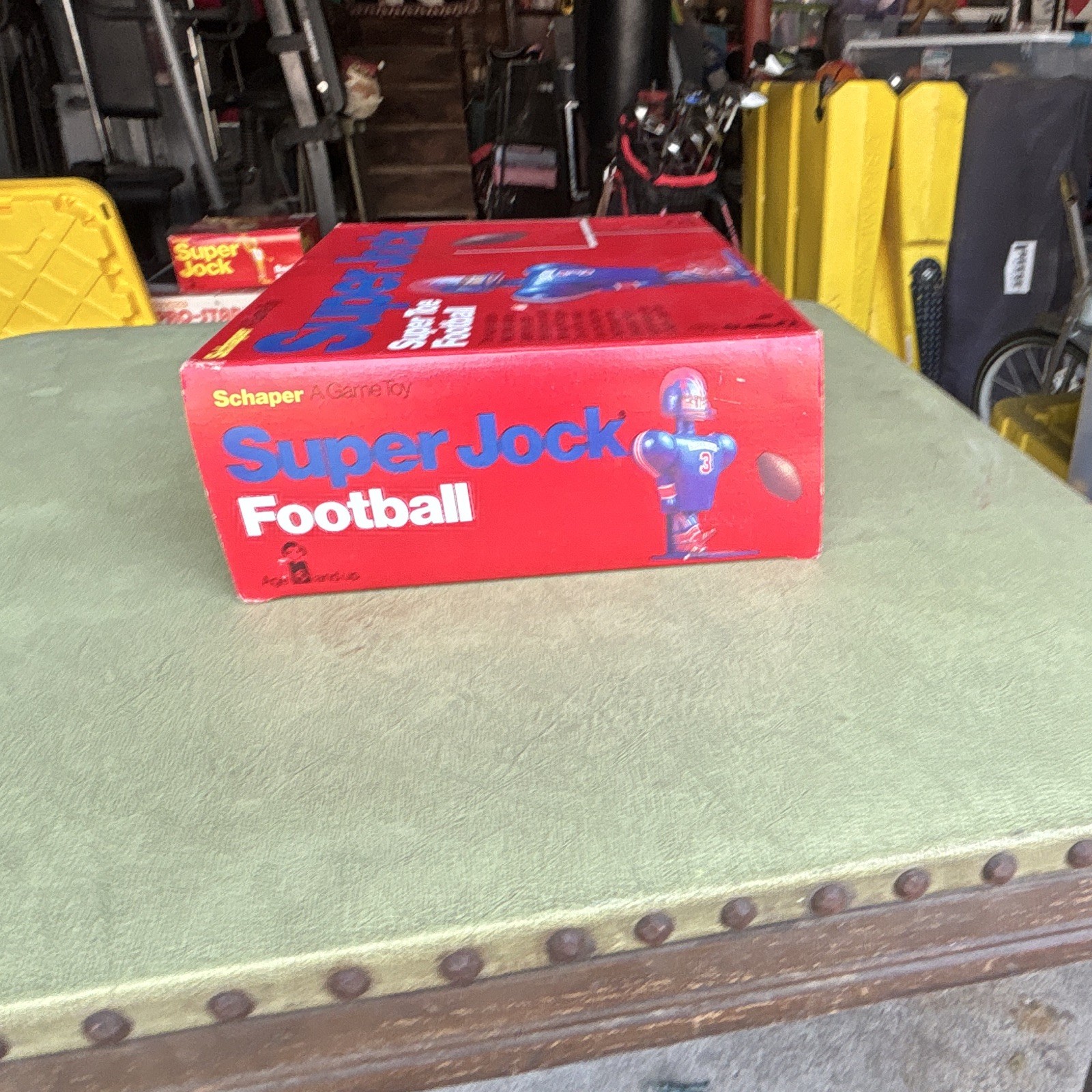 Schaper Super Jock Football Skill & Action Game Vintage w/ Box Instructions