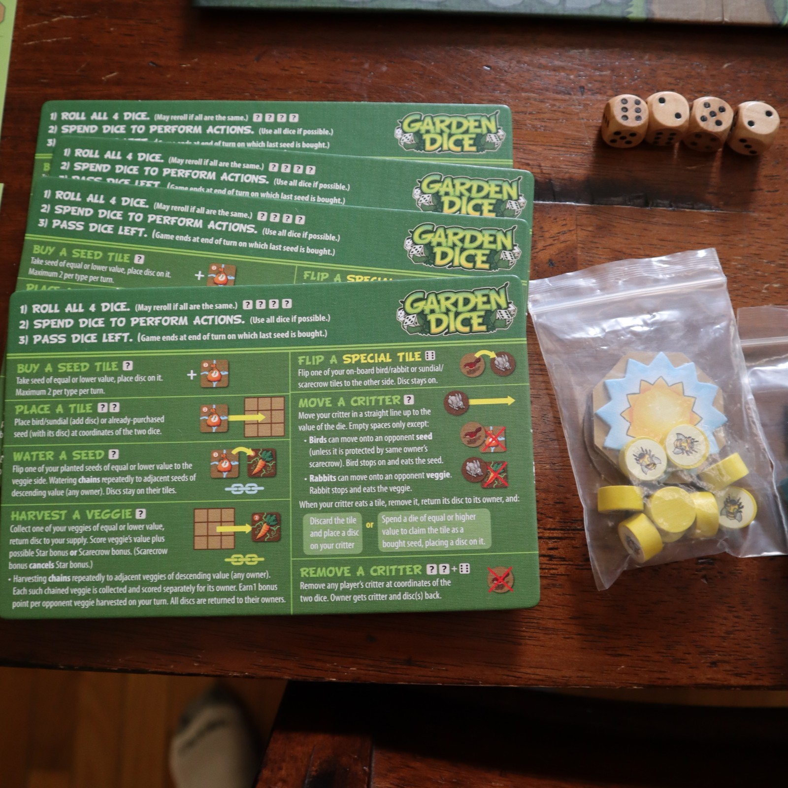 Garden Dice Board Game Family Strategy Game Night Complete