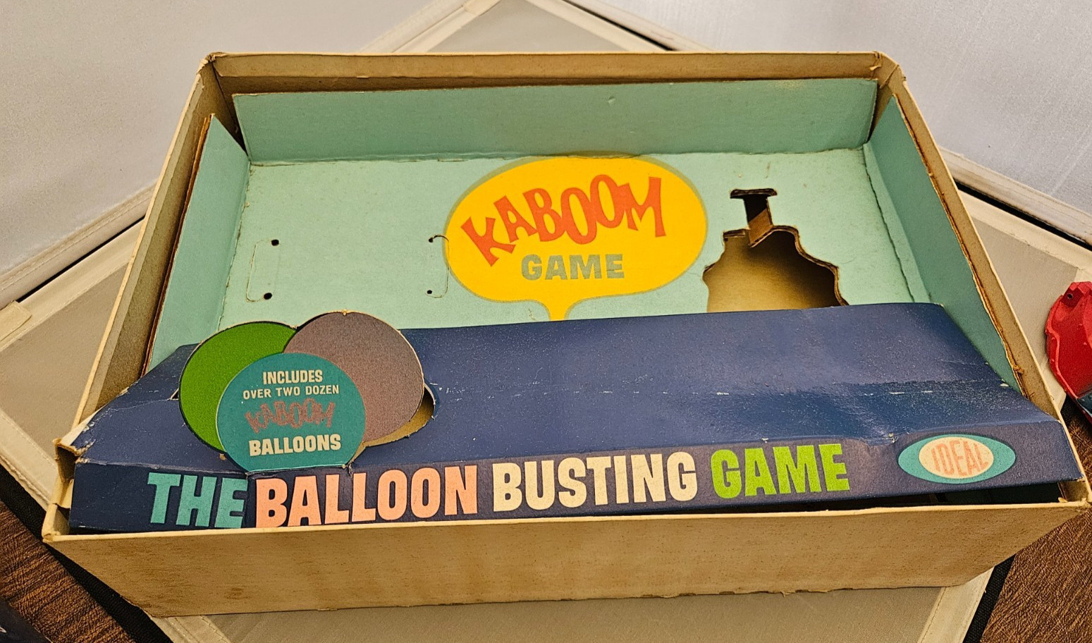 Vintage KABOOM- Balloon Busting game 1965 Ideal