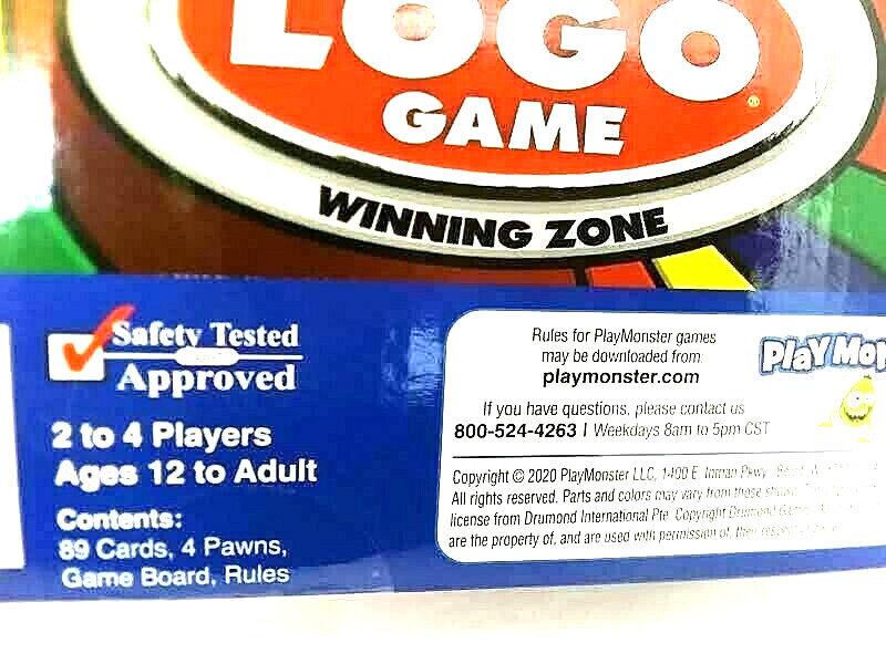 PlayMonster Board Game The Logo Game Test Your Skills 12 And Up IN STOCK NEW