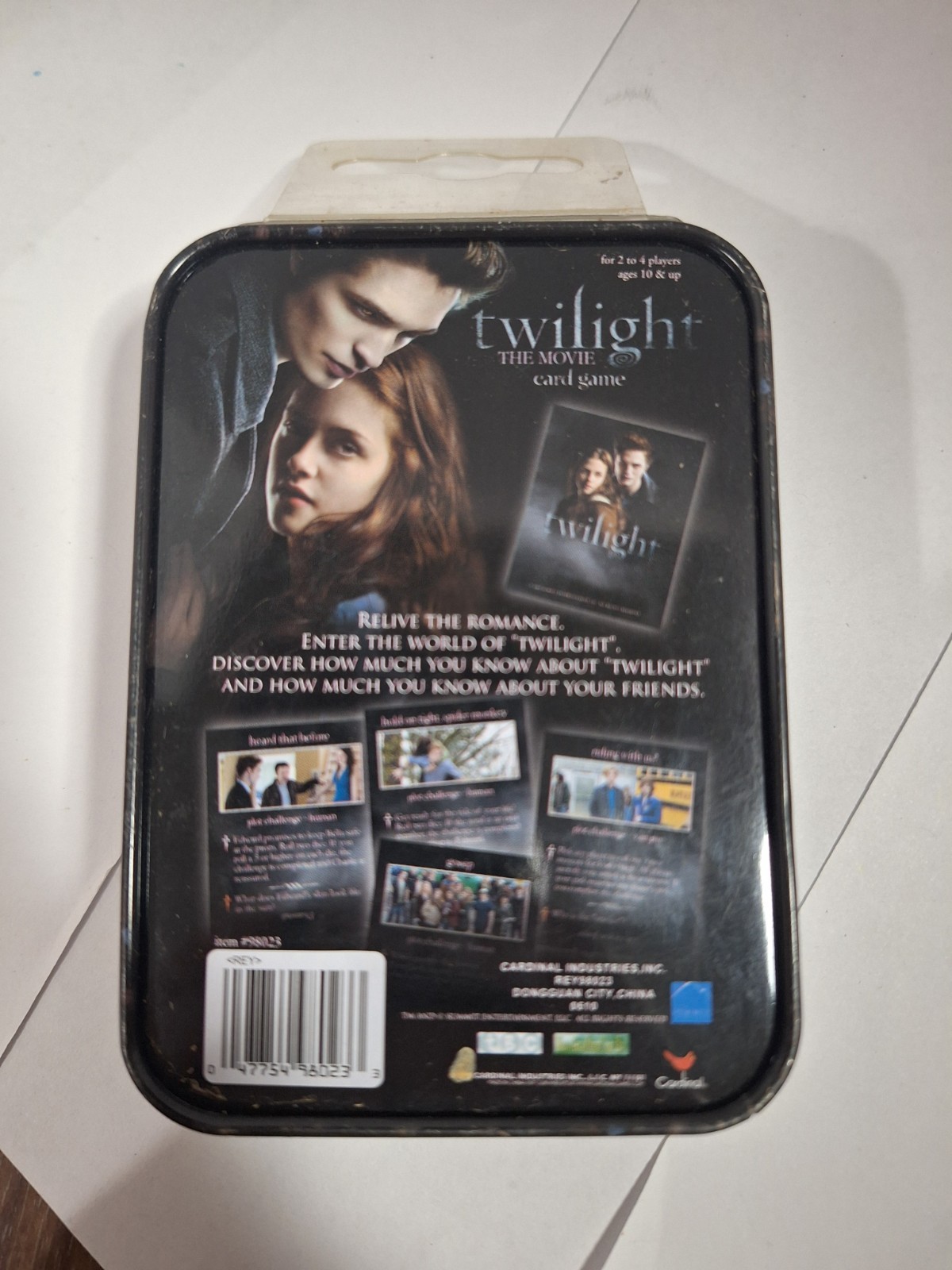 Twilight The Movie Card Game Collectors 2 to 4 Players Age 10+ Family Tin NIP