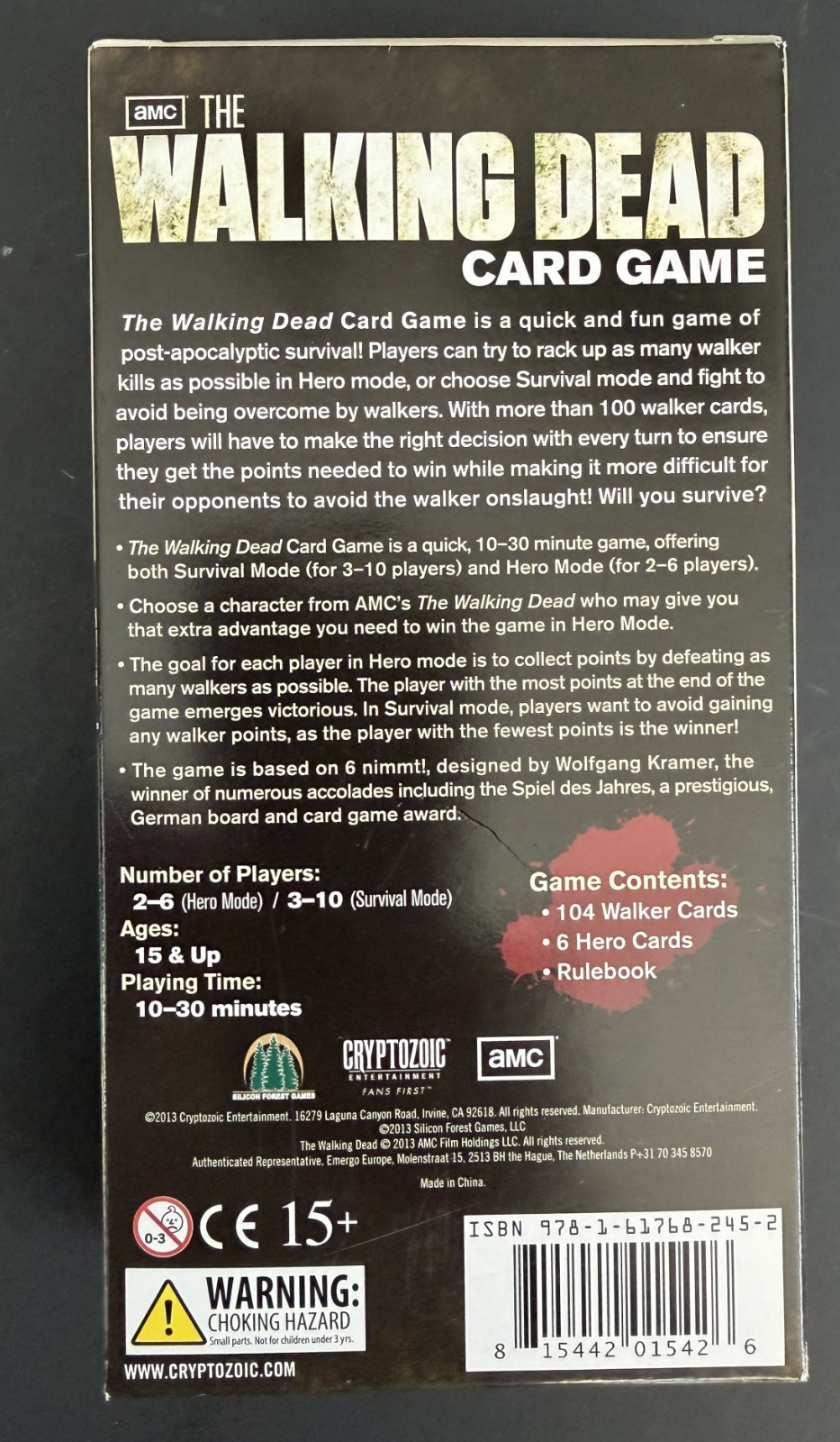 AMC – The Walking Dead – Card Game – Opened & Unused – 2013