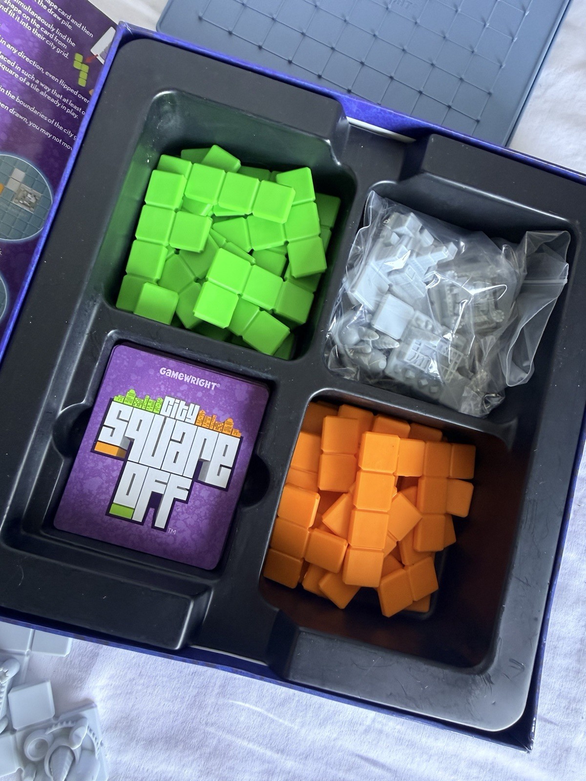 Gamewright City Square Off Strategy Planning Head-to-Head Board Game Complete