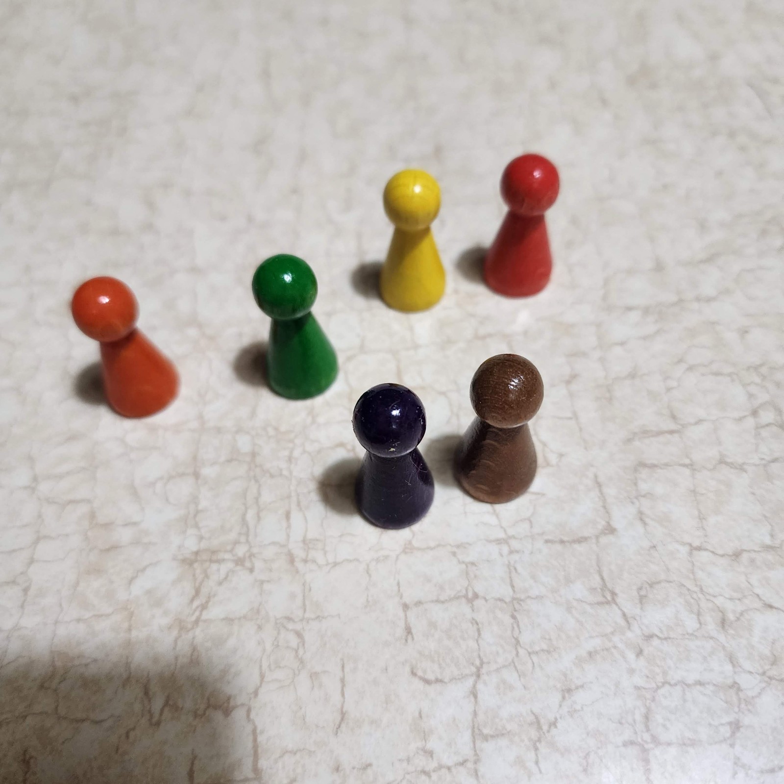 Set 6 People Weekly Trivia VTG Board Game Replacement Player Tokens / Pawns