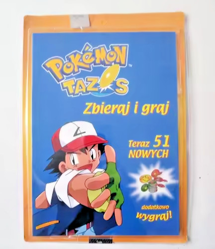 Polish Version Pokemon Tazos Set 1 (Complete 51/51) + Album (See the photos)