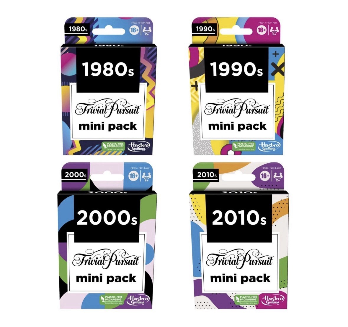 Hasbro Gaming Trivial Pursuit Mini Packs Multipack, Fun Trivia Questions
