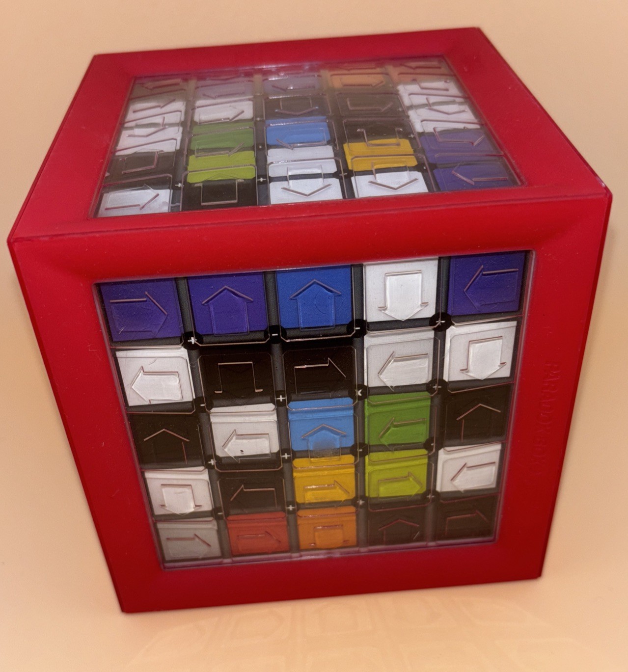 Paradox Box Challenging Labyrinth Game Fat Brain Games Maze Puzzle Marble. Rare
