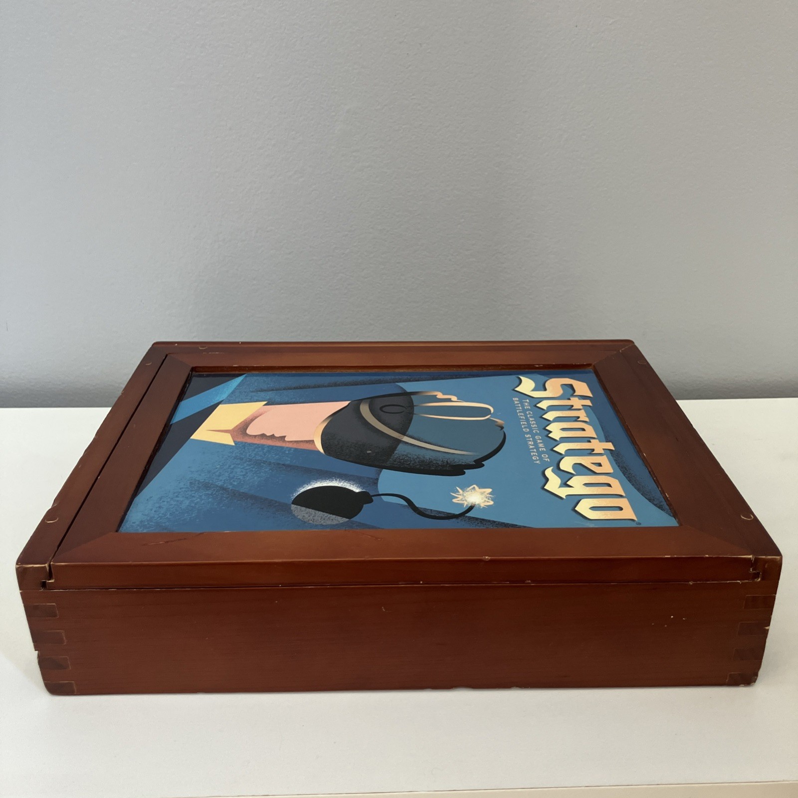 Stratego Vintage Game Collection Bookshelf Edition Wooden Box Case 2005