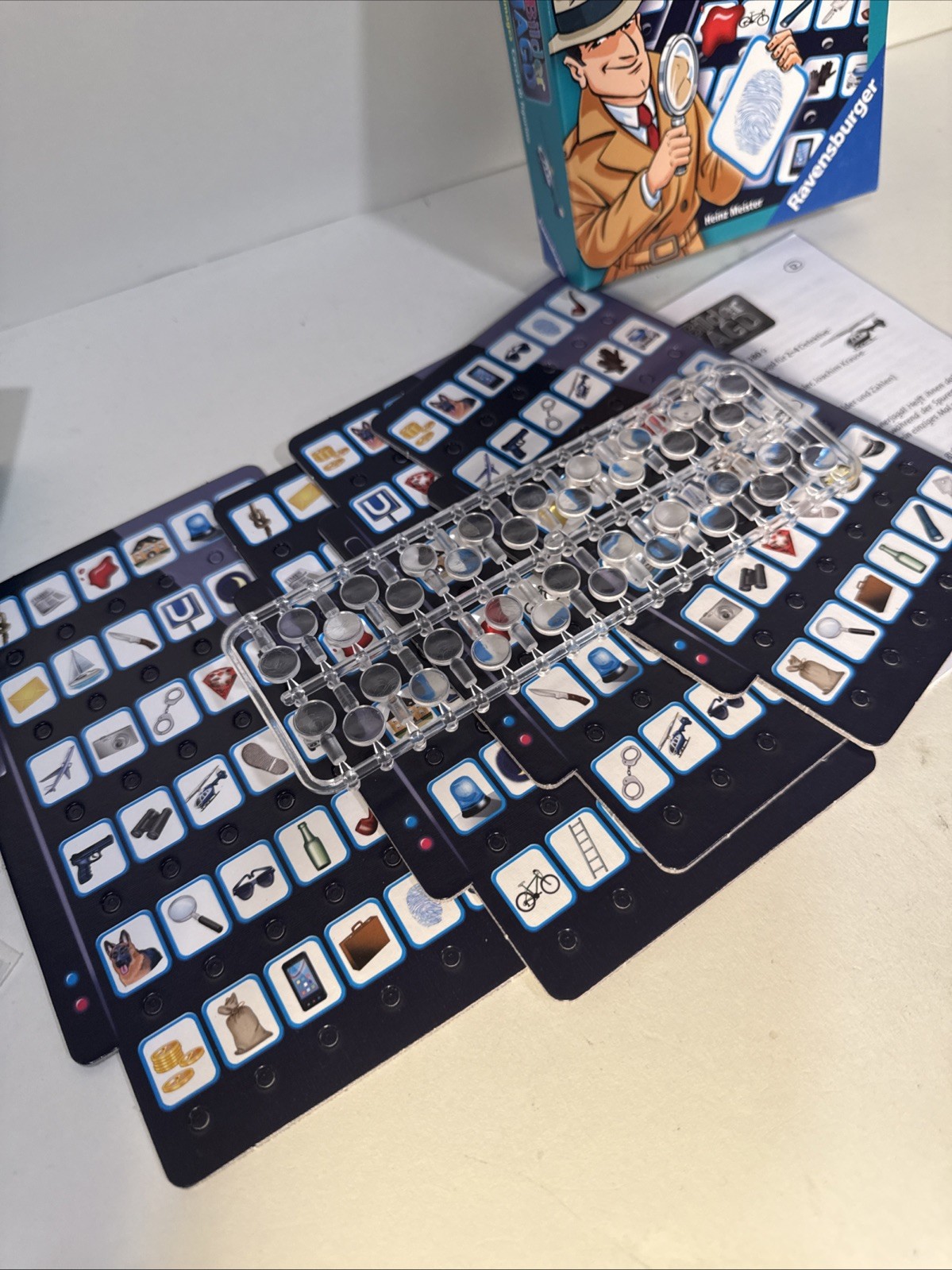 1997 Ravensburger Instant Recall Travel 36 Object Memory 2 Game Boards