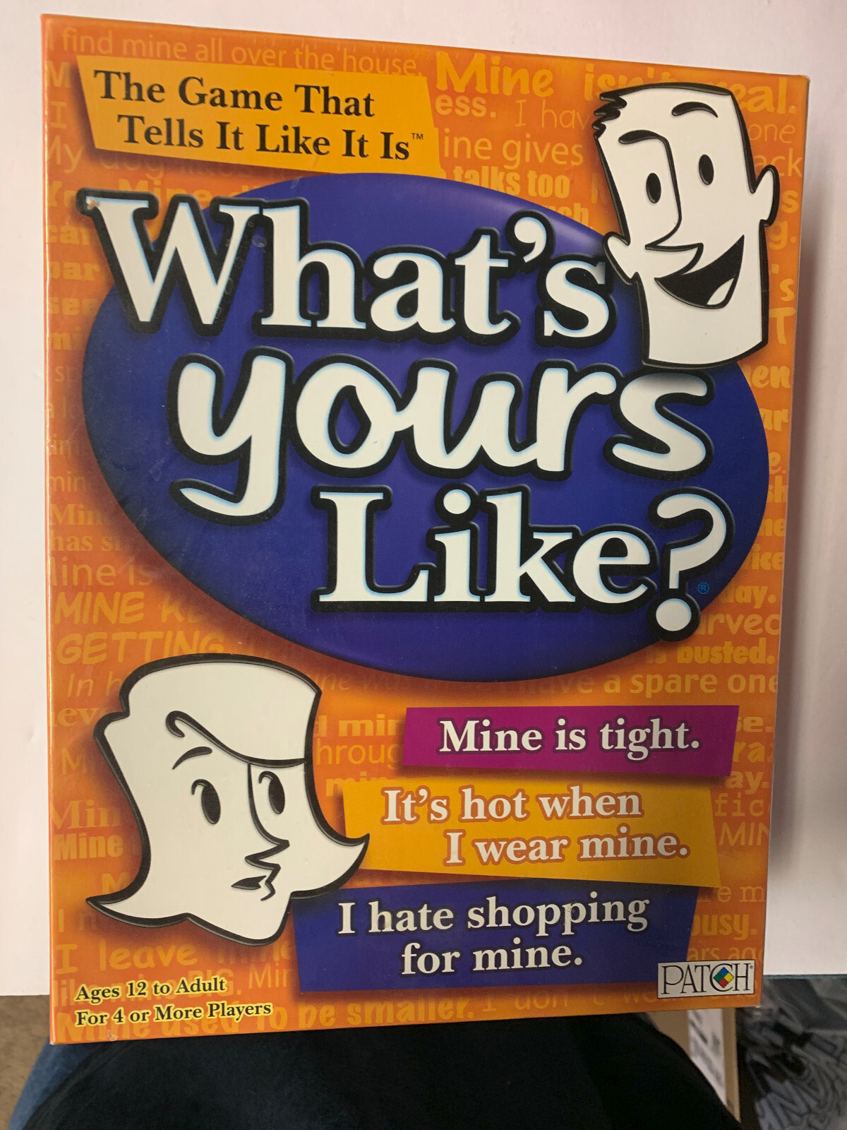Whats Yours Like? Family Party Adult Card Game~Tell It Like It Is~Fun Humor~New!