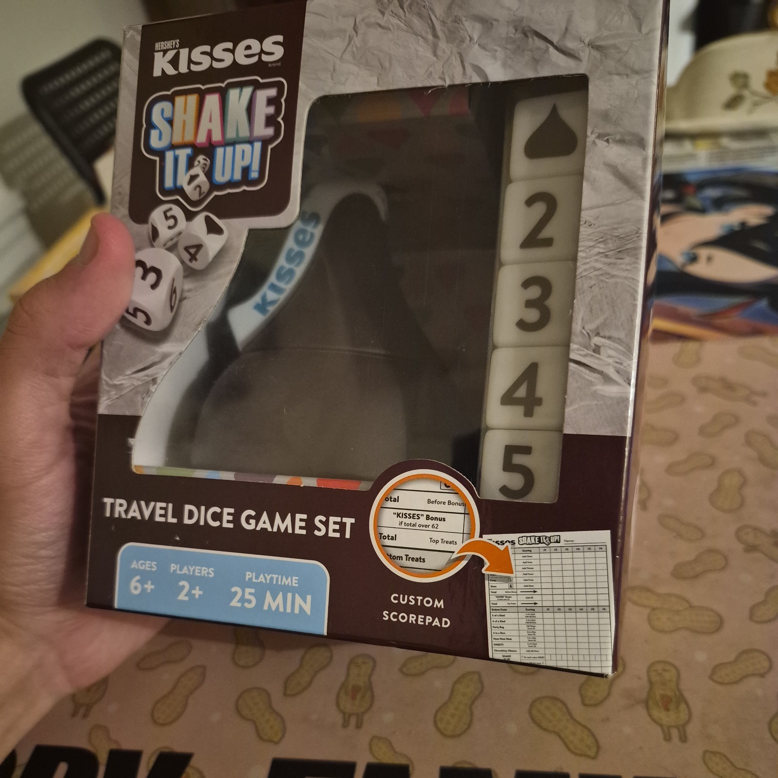 MasterPieces Hershey’s Kisses Officially Licensed Shake It Up! Dice Game New Box