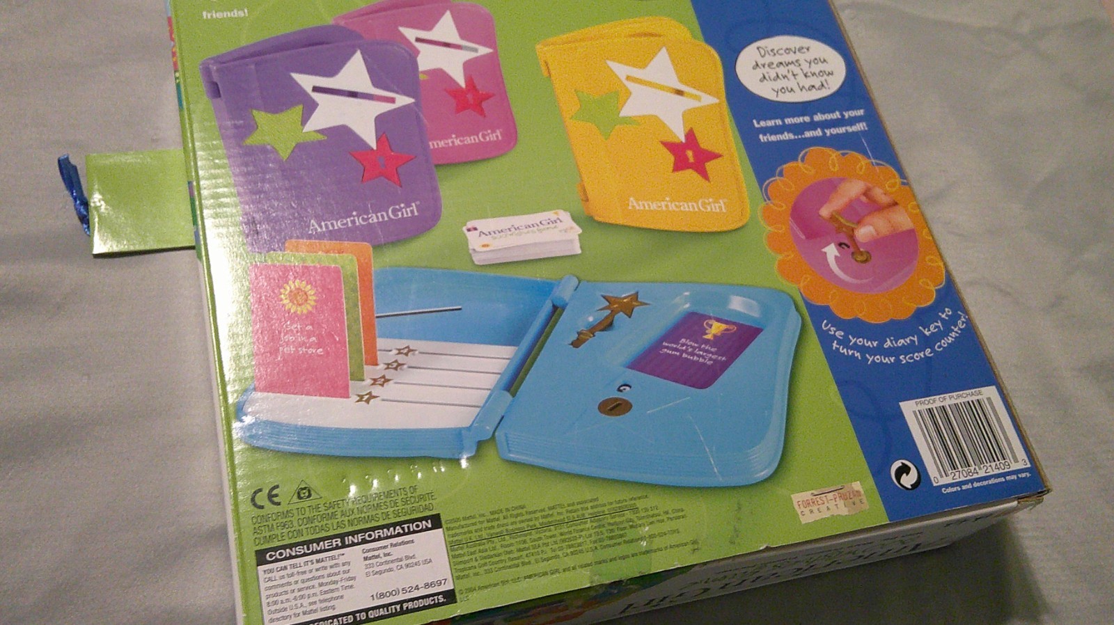 American Girl Doll 300 Wishes Board Game Complete Diary Key Sleepover NEW