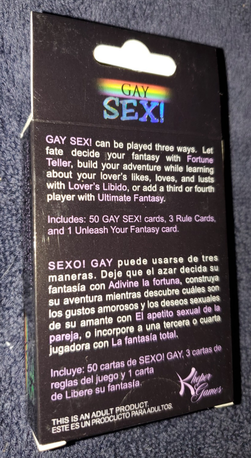 ADULT CARD GAME: GAY SEX! – Couples Fun Foreplay Sex Positions Amusement Game