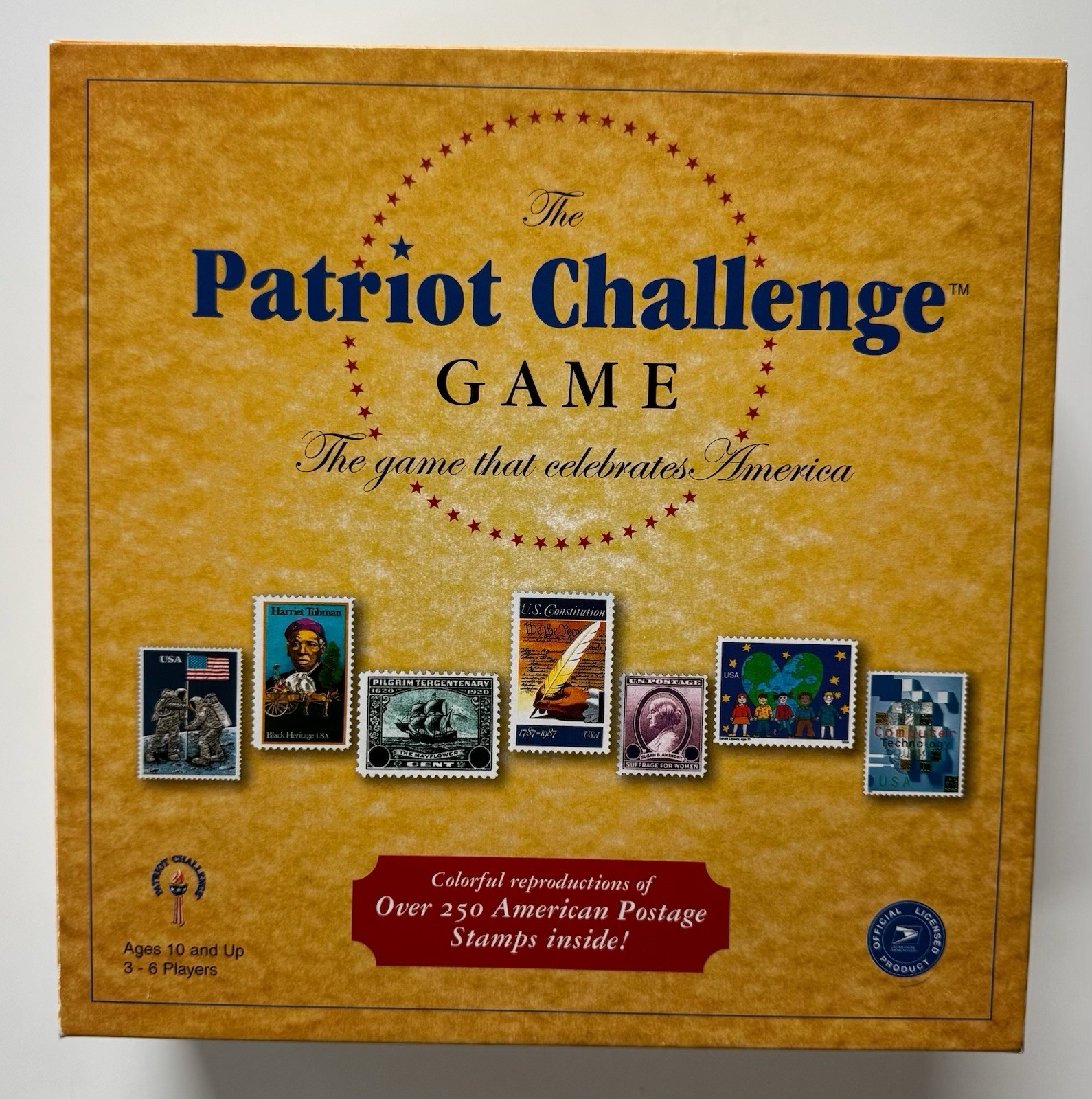 Patriot Challenge Game Colorful Reproductions Of American Stamp Art