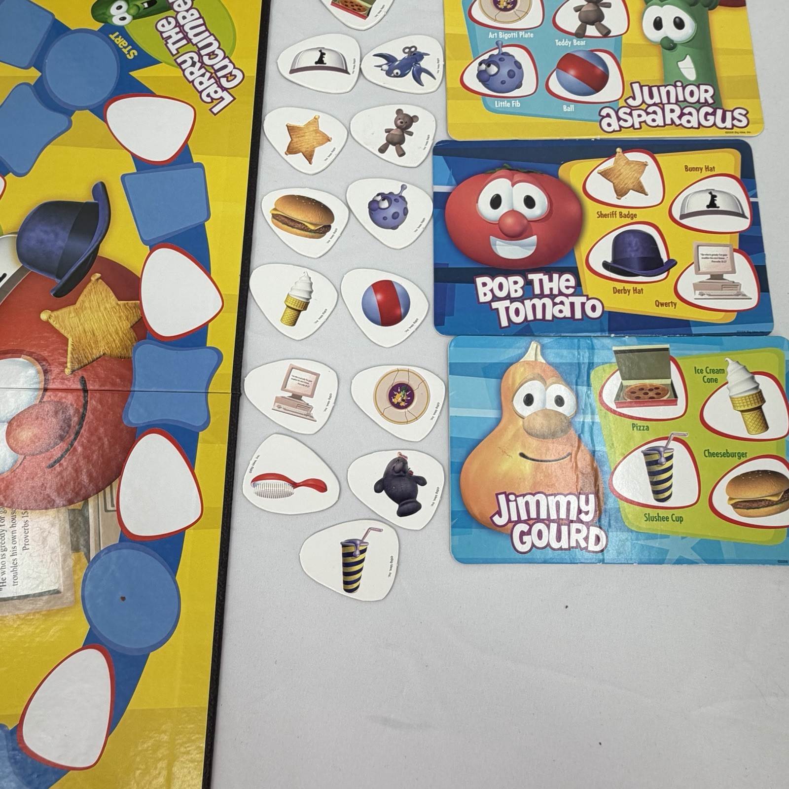 Veggie Tales 2006 Seek & Match Board Game by TaliCor ~ Complete