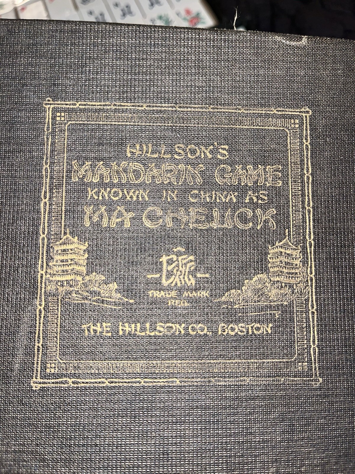 1920s Hillson’s Mandarin Game Ma Cheuck w/many Board+ Pieces and Ma-Jung Manual