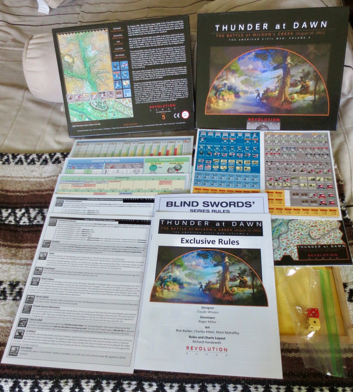 Thunder At Dawn: The Battle of Wilson’s Creek Revolution Games 2021 unpunched