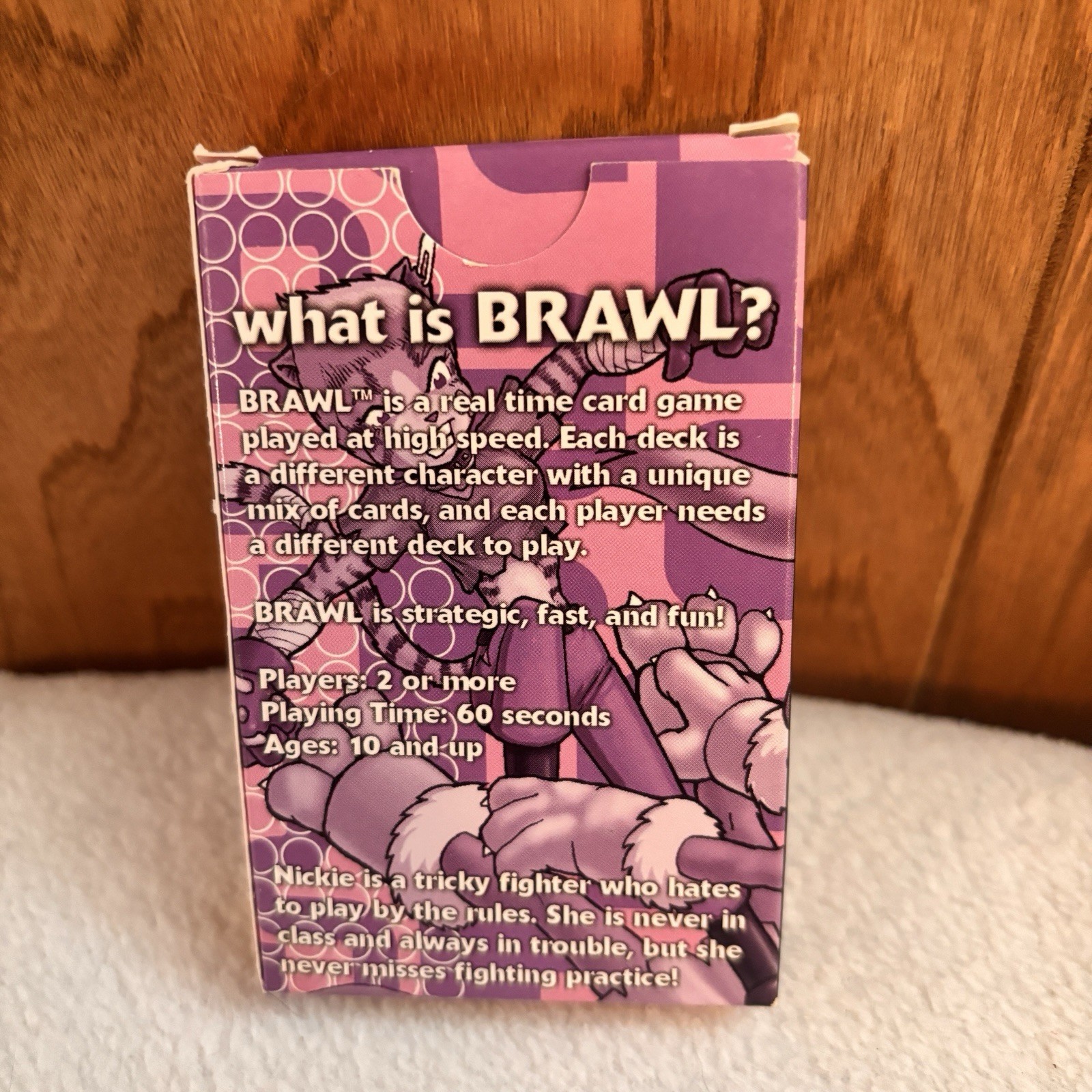 BRAWL Catfight Nickie Deck Card Game Preowned Anime Collectible Complete