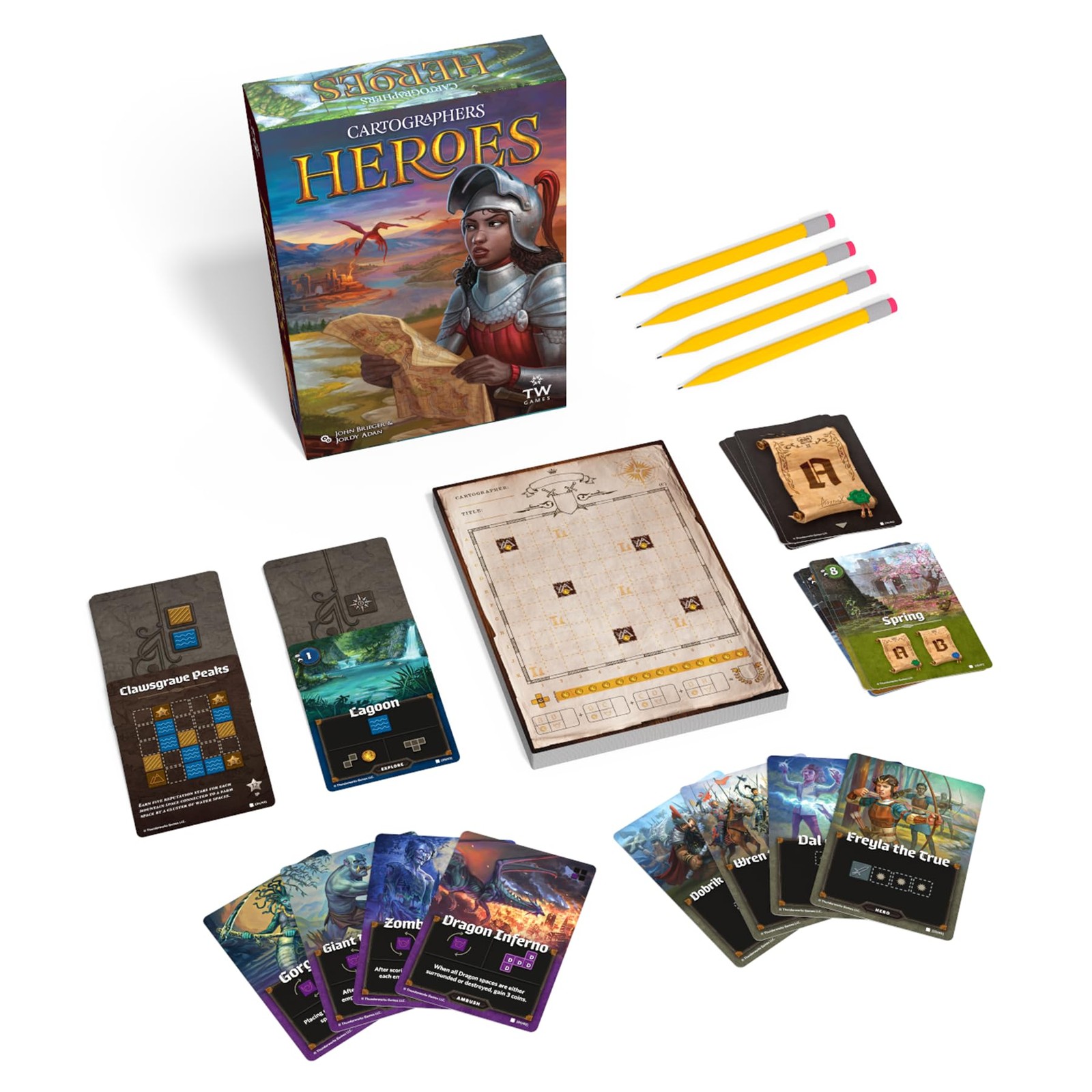 Cartographers Heroes Board Game | Standalone Expansion & Core Game | Award-Wi…