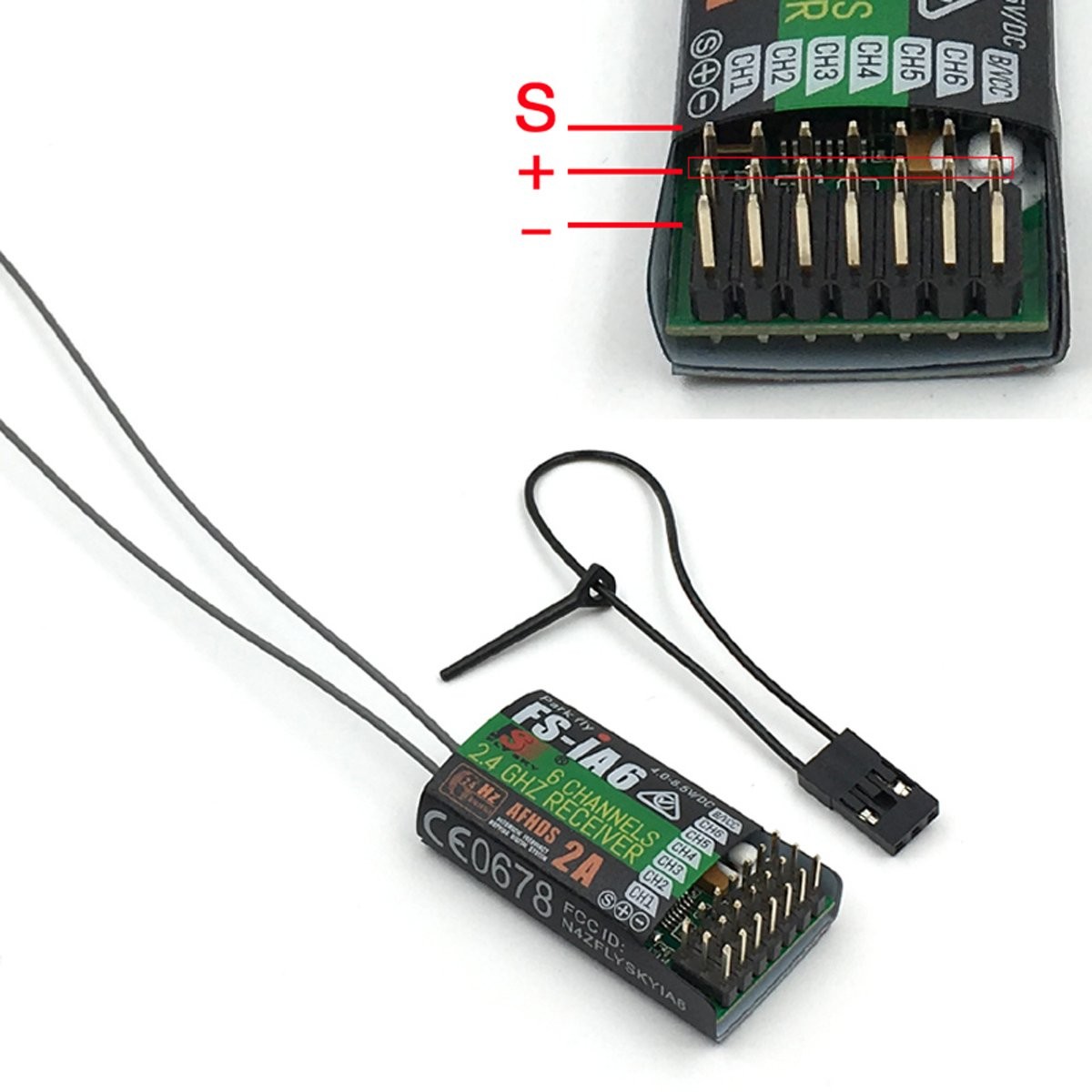 RC Transmitter 6CH 2.4GHz FLYSKY FS-i6 w FS-iA6 Receiver Mode_2