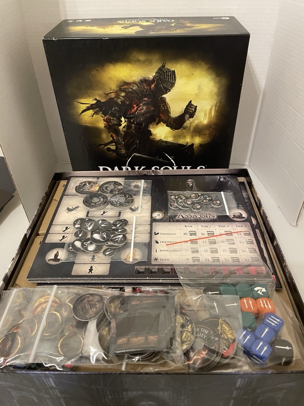 STEAMFORGED GAMES DARK SOULS THE BOARD GAME CORE SET COMPLETED EXCELLENT USED