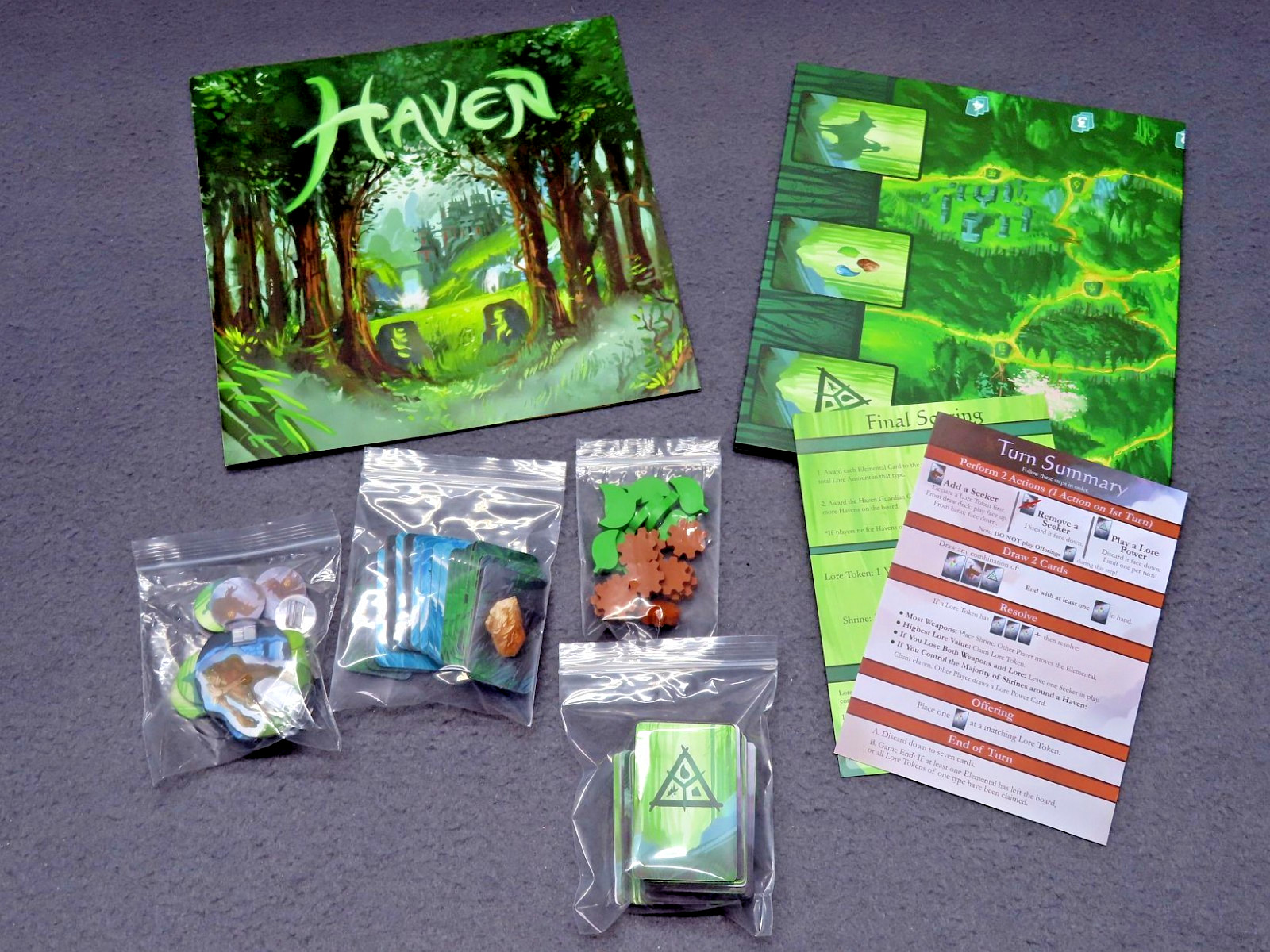Haven Board Game (2020) Red Raven Games Fantasy Strategy Ryan Laukat Illustator