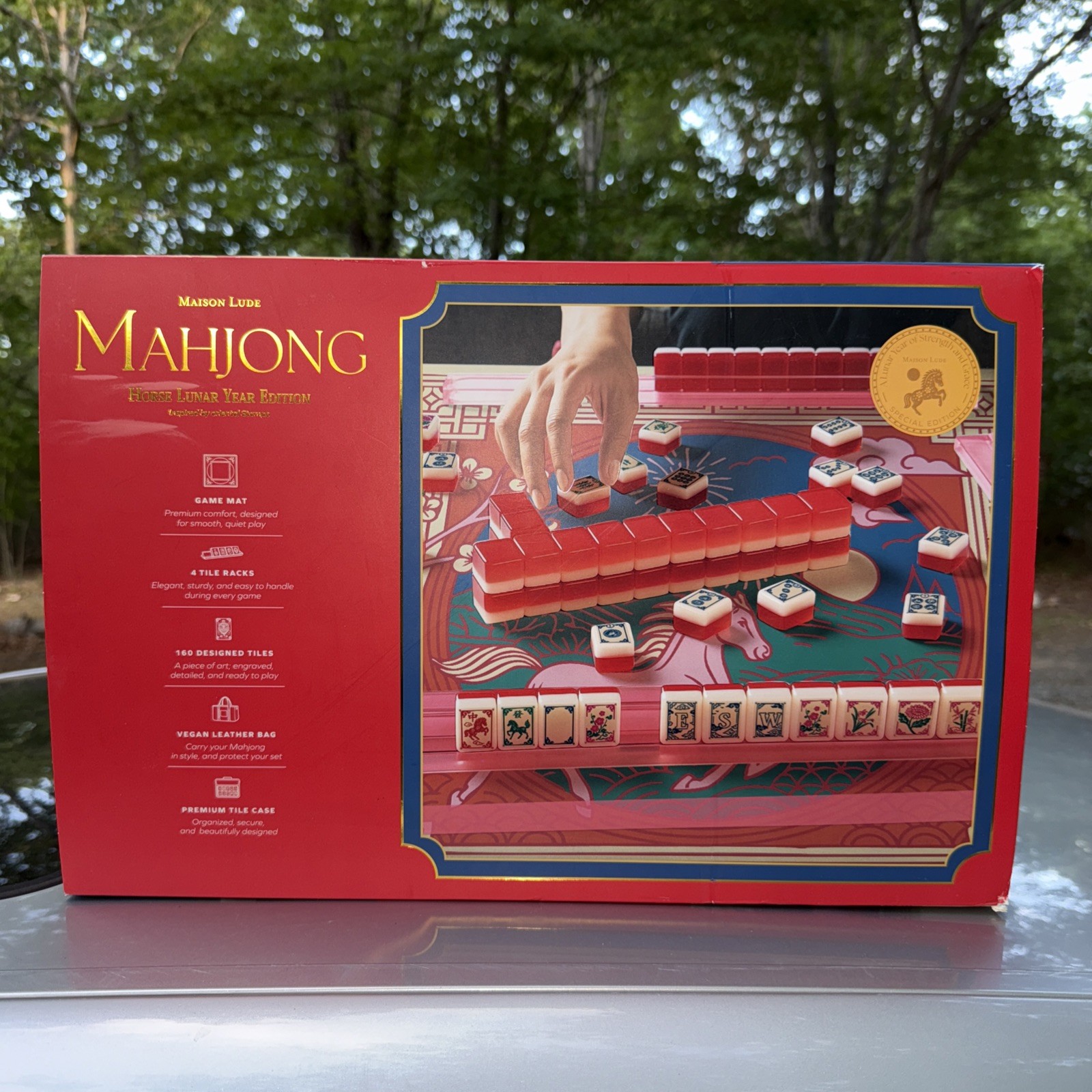 Deluxe Maison Lude Mahjong Horse Lunar Year Edition Starter Kit New-Open Box