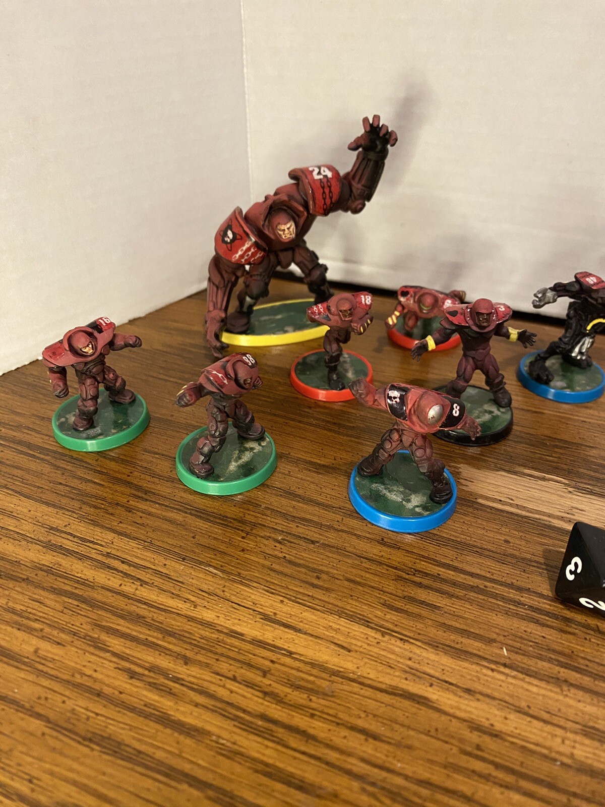 Milton 2003 BATTLE BALL The Future Football Game Pieces Figures, Dice, Tokens