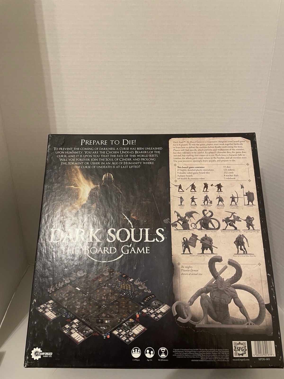 STEAMFORGED GAMES DARK SOULS THE BOARD GAME CORE SET COMPLETED EXCELLENT USED