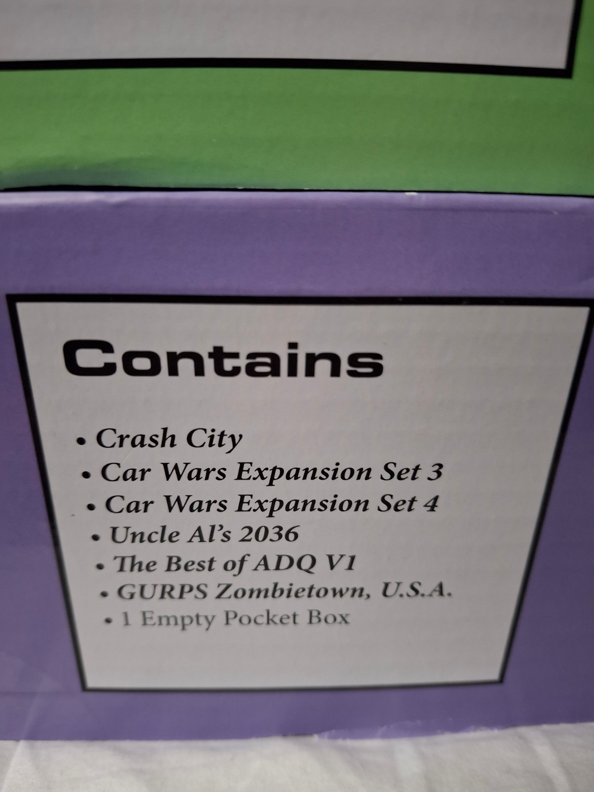 Car Wars Pocket Box Bundles All 4 Steve Jackson Games Kickstarter Complete